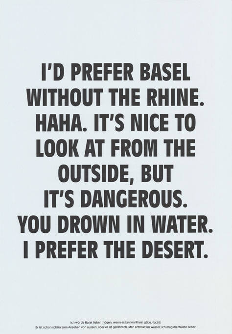 I’d prefer Basel without the Rhine […]
