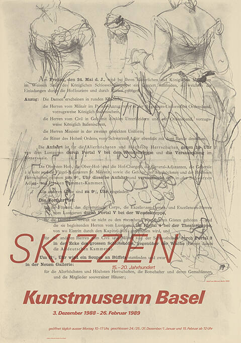 Skizzen, Kunstmuseum Basel