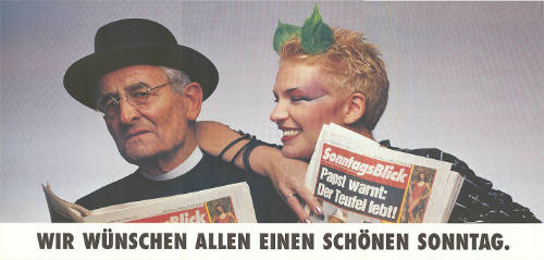 SonntagsBlick, Papst warnt: Der Teufel lebt! Wir wünschen allen einen schönen Sonntag.