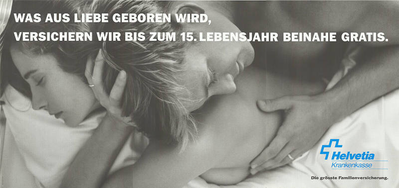 Was aus Liebe geboren wird, versichern wir bis zum 15. Lebensjahr beinahe gratis. Helvetia Krankenkasse