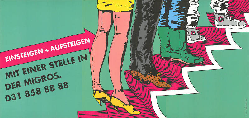 Einsteigen + Aufsteigen. Mit einer Stelle in der Migros