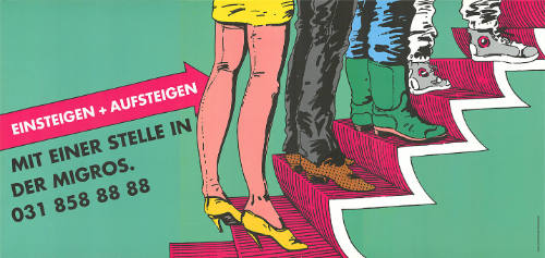 Einsteigen + Aufsteigen. Mit einer Stelle in der Migros
