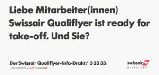 Liebe Mitarbeiter(innen) Swissair Qualiflyer ist ready for take-off. Und Sie?