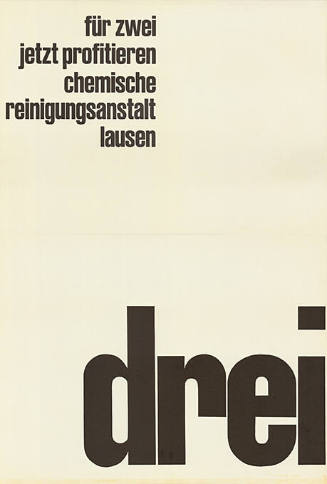 Drei für zwei, jetzt profitieren, Chemische Reinigungsanstalt Lausen