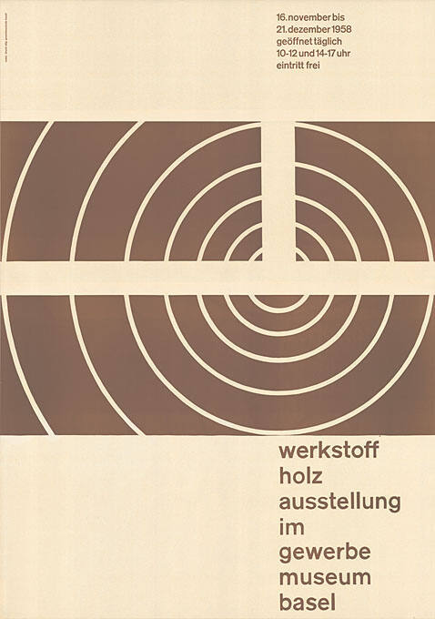 Werkstoff Holz, Ausstellung im Gewerbemuseum Basel