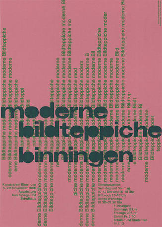 Moderne Bildteppiche, Binningen, Ausstellung, Kunstverein Binningen