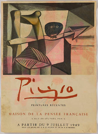 Picasso, Peintures récentes, Maison de la pensée française