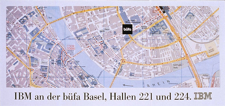 IBM an der büfa Basel, Hallen 221 und 224. IBM