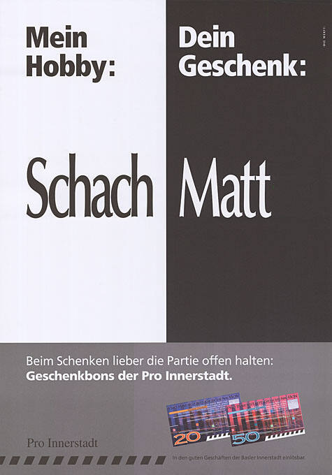 Mein Hobby: Schach, Dein Geschenk: Matt