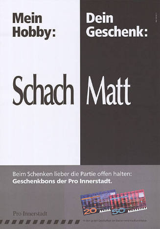 Mein Hobby: Schach, Dein Geschenk: Matt