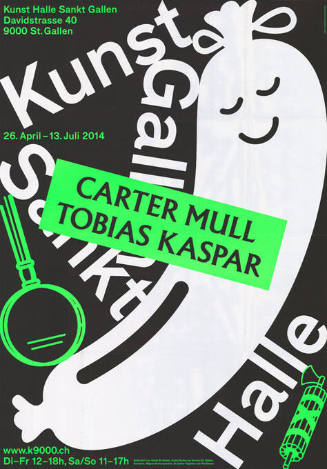 Carter Mull, Tobias Kaspar, Kunst Halle Sankt Gallen