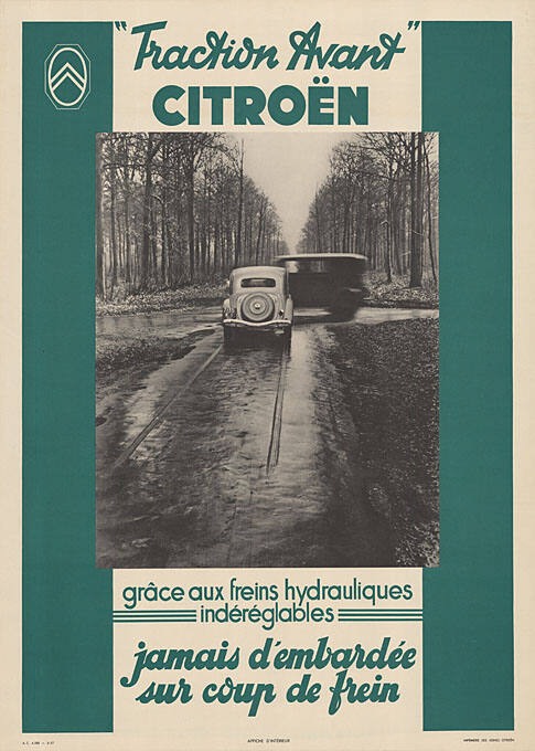 “Traction Avant”, Citroën, Jamais d’embardée sur coup de frein