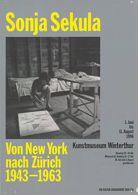 Sonja Sekula, Von New York nach Zürich, 1943–1963