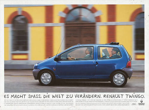 Es macht Spass, die Welt zu verändern. Renault Twingo.