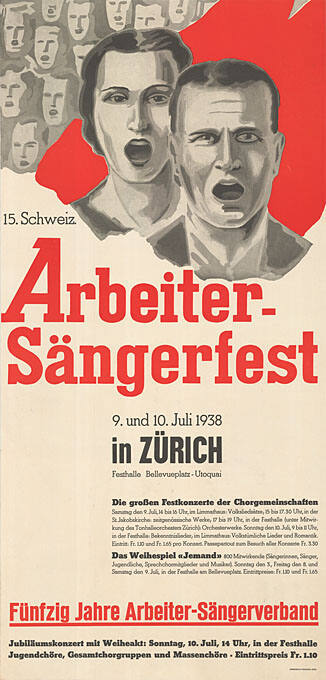 15. Schweiz. Arbeiter-Sängerfest, Zürich