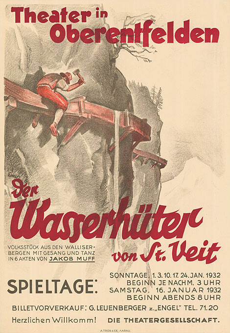 Der Wasserhüter von St. Veit, Jakob Muff, Theater in Oberentfelden