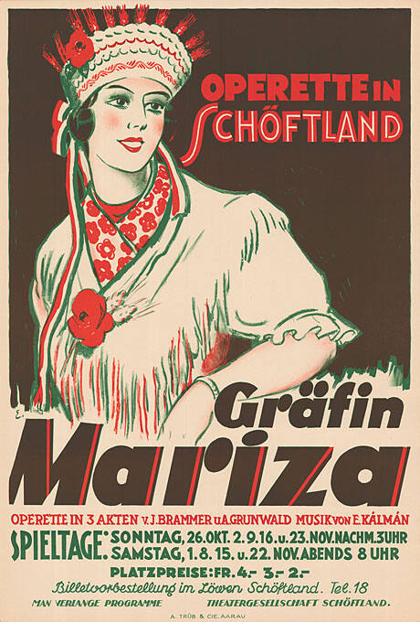 Gräfin Mariza, Operette in Schöftland