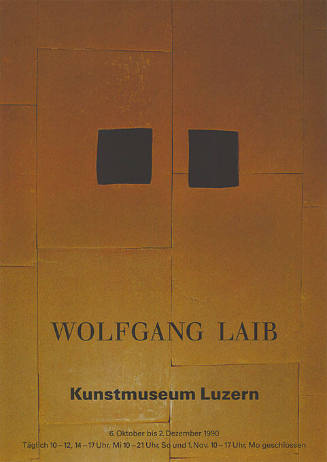 Wolfgang Laib, Kunstmuseum Luzern