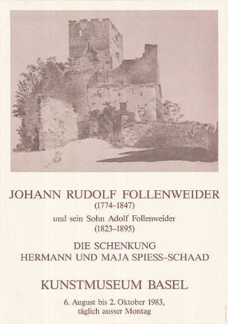 Johann Rudolf Follenweider, Die Schenkung Hermann und Maja Spiess-Schaad, Kunstmuseum Basel