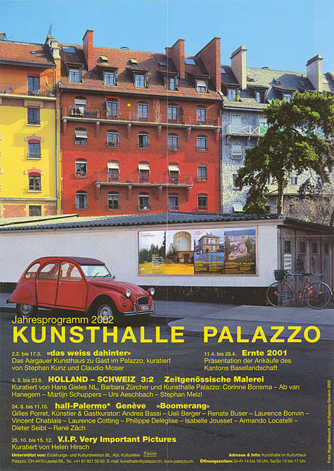 Jahresprogramm 2002, Kunsthalle Palazzo