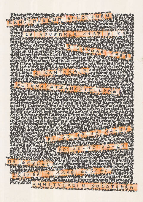 3. Kantonale Weihnachtsausstellung, Kunstmuseum Solothurn