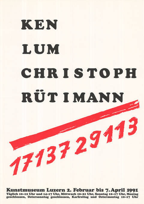 Ken Lum, Christoph Rütimann, 1713729113, Kunstmuseum Luzern