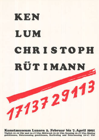 Ken Lum, Christoph Rütimann, 1713729113, Kunstmuseum Luzern