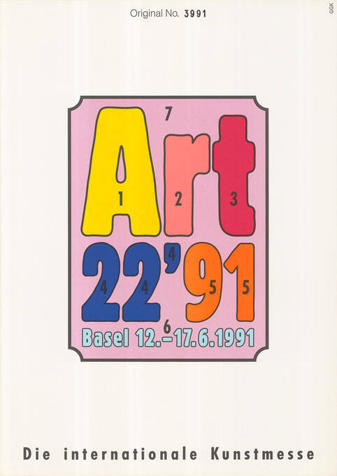 Art 22’91, Basel, Die internationale Kunstmesse