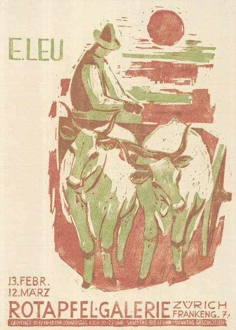 E. Leu, Rotapfel-Galerie, Zürich