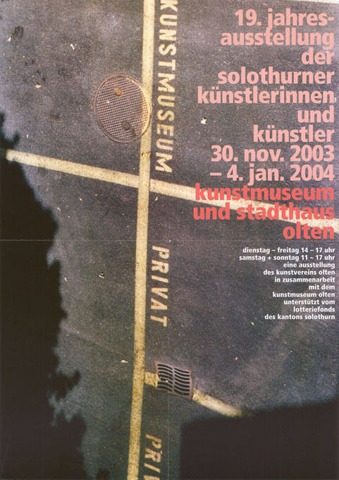 19. Jahresausstellung der Solothurner Künstlerinnen und Künstler, Kunstmuseum, Stadthaus, Olten