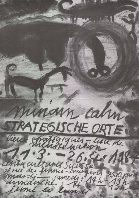 Miriam Cahn, Strategische Orte, Centre Culturel Suisse, Paris