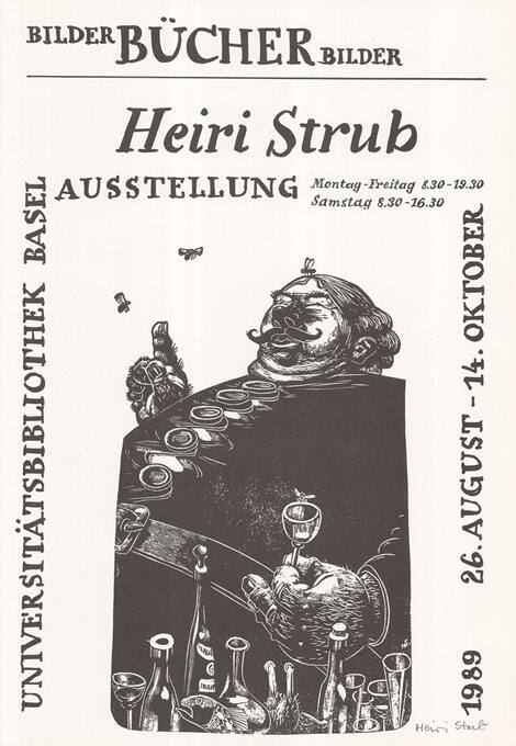 Heiri Strub, Bilder Bücher Bilder, Universitätsbibliothek Basel