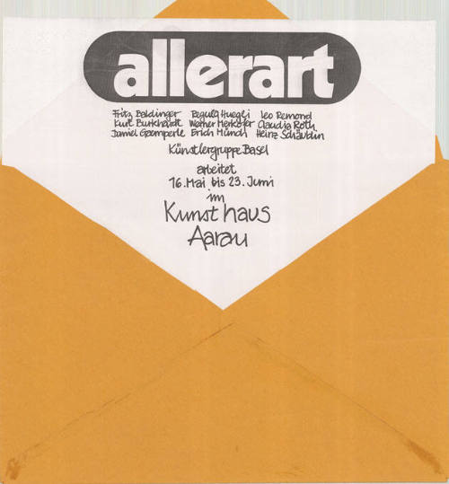 Allerart, Künstlergruppe Basel, Kunsthaus Aarau