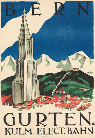 Bern Gurten-Klum. Elect. Bahn