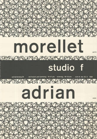 Morellet, Adrian, Studio f, Ulm