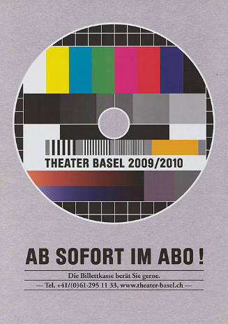 Theater Basel 2009/2010, Ab sofort im Abo!
