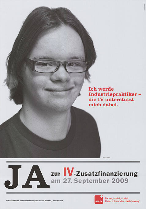 Ich werde Industriepraktiker – die IV unterstützt mich dabei. Ja zur IV-Zusatzfinanzierung