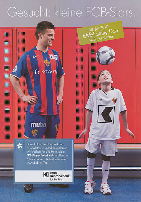 Gesucht: kleine FCB-Stars. BKB-Family Day, Basler Kantonalbank