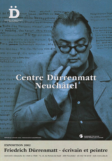 Centre Dürrenmatt Neuchâtel, Friedrich Dürrenmatt, écrivain et peintre