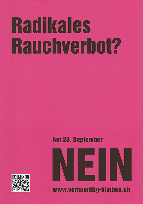 Überparteiliches Komitee "Nein zum radikalen Rauchverbot"