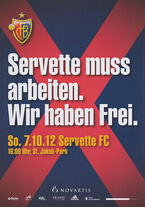 Servette muss arbeiten. Wir haben Frei. FCB