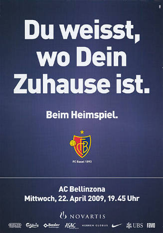Du weisst, wo Dein Zuhause ist. Beim Heimspiel. FCB