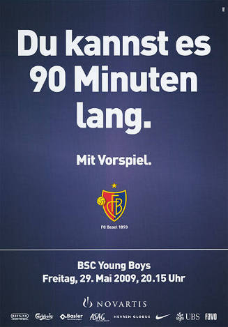 Du kannst es 90 Minuten lang. Mit Vorspiel. FCB
