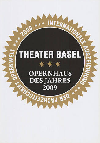 Theater Basel, Opernhaus des Jahres 2009