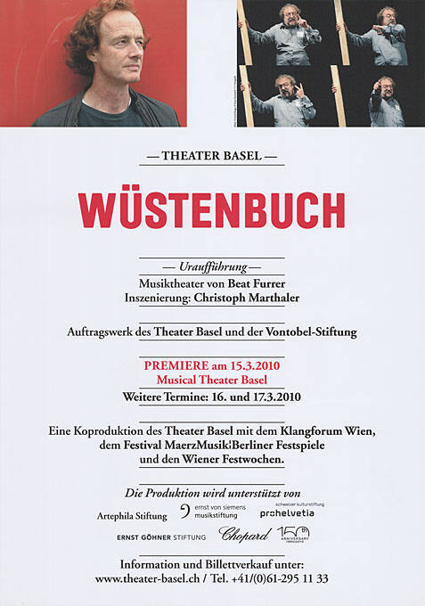 Wüstenbuch, Beat Furrer, Christoph Marthaler, Theater Basel