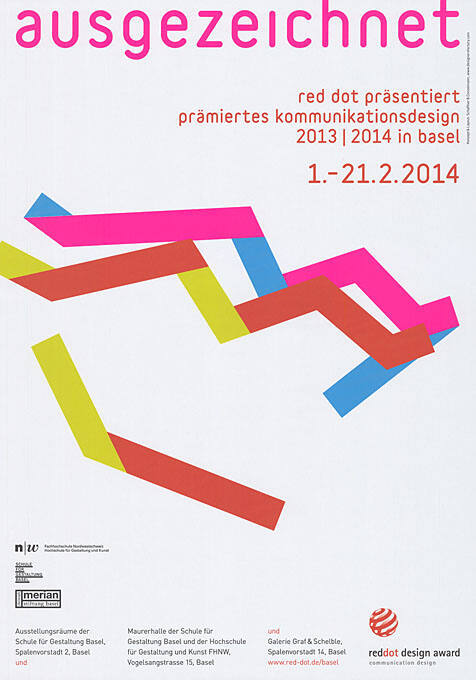 Ausgezeichnet, Red Dot präsentiert prämiertes Kommunikationsdesign 2013/2014 in Basel