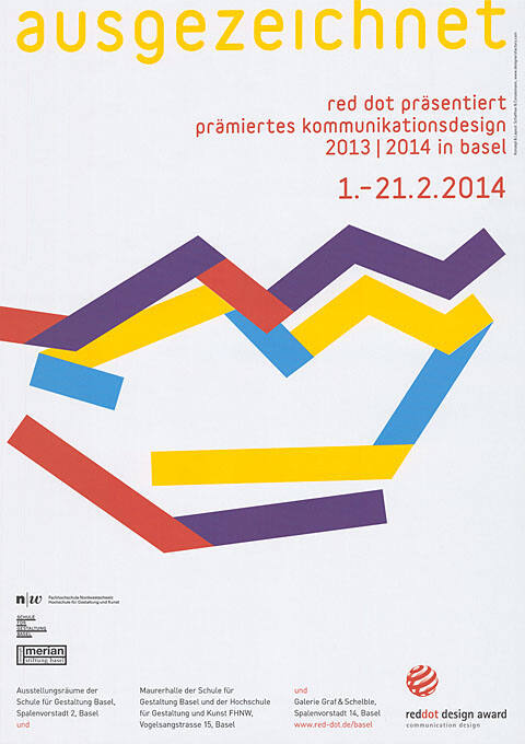 Ausgezeichnet, Red Dot präsentiert prämiertes Kommunikationsdesign 2013/2014 in Basel