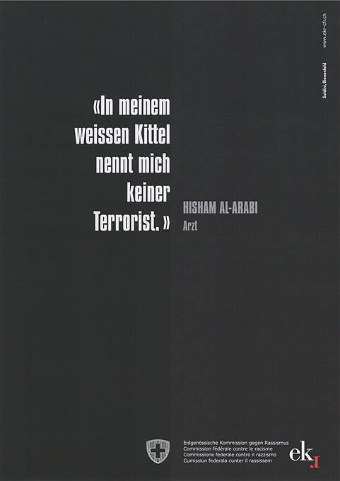 «In meinem weissen Kittel nennt mich keiner Terrorist.», Hisham Al-Arabi, Arzt