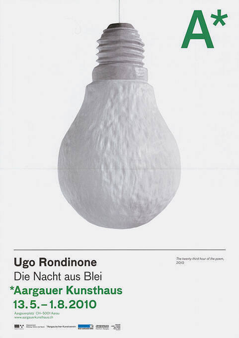 Ugo Rondinone, Die Nacht aus Blei, *Aargauer Kunsthaus