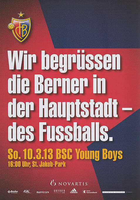 Wir begrüssen die Berner in der Hauptstadt – des Fussballs. FCB